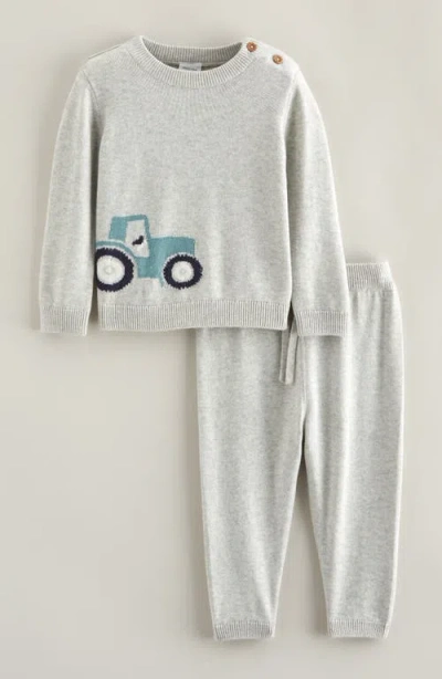 Nordstrom Babies'  Icon Sweater & Pants Set In Gray