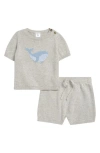Nordstrom Babies'  Icon Sweater Short Set In Gray