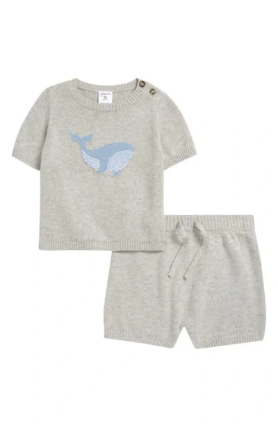 Nordstrom Icon Sweater Short Set In Gray
