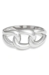 Nordstrom Inflated Chain Hinged Bracelet In Silver