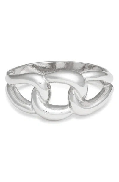 Nordstrom Inflated Chain Hinged Bracelet In Metallic