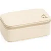 Nordstrom Initial Rectangular Jewelry Box In D- Cream- Gold