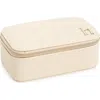 Nordstrom Initial Rectangular Jewelry Box In H- Cream- Gold