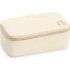 Nordstrom Initial Rectangular Jewelry Box In N- Cream- Gold