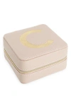 Nordstrom Initial Zip Square Jewelry Box In Multi