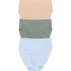 Nordstrom Invisible Edge Assorted 3-pack High Cut Briefs In Blue- Tan- Green Multi