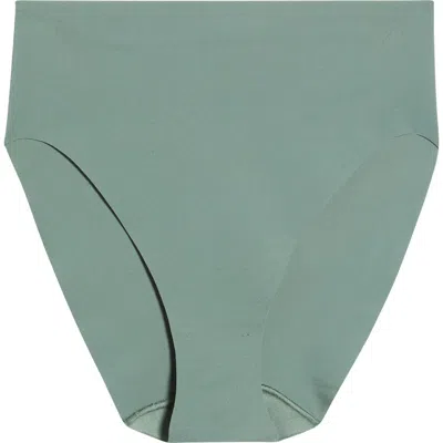 Nordstrom Invisible Edge High Cut Briefs In Green