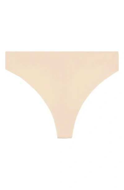 Nordstrom Invisible Edge Thong In Neutral