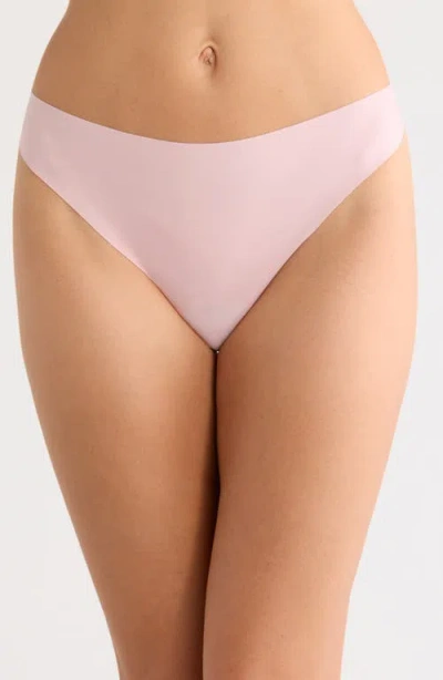 Nordstrom Invisible Edge Thong In Pink