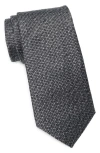 Nordstrom Jamis Mélange Silk Tie In Black