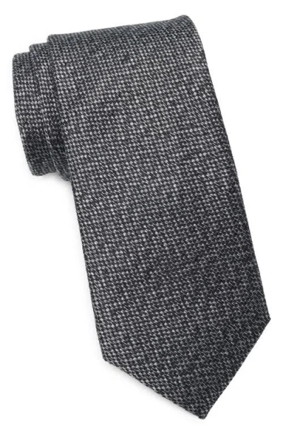 Nordstrom Jamis Mélange Silk Tie In Black