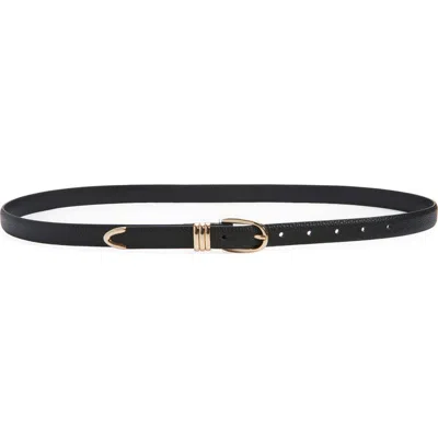 Nordstrom Janae Leather Belt In Black