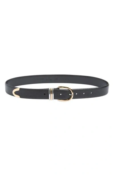 Nordstrom Janae Trouser Belt In Black- Mixed Metal