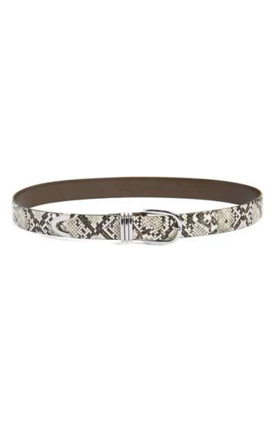 Nordstrom Janae Trouser Belt In Snake- Silver