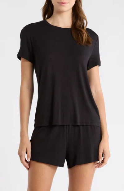 Nordstrom Jersey Shortie Pajamas In Black