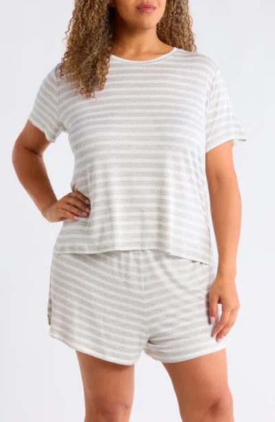 Nordstrom Jersey Shortie Pajamas In White