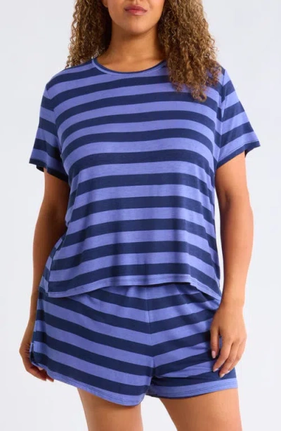 Nordstrom Jersey Shortie Pajamas In Blue