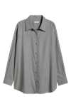 Nordstrom Jet Set Button-up Shirt In Medium Grey Heather