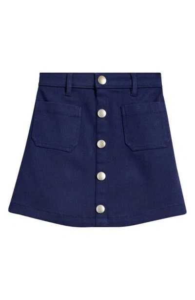 Nordstrom Kids' A-line Cotton Twill Skirt In Navy Peacoat
