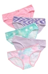 Nordstrom Kids' Assorted 5-pack Hipster Briefs In Multi
