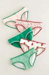 Nordstrom Kids' Assorted 5-pack Hipster Briefs In Multi
