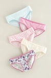 Nordstrom Kids' Assorted 5-pack Hipster Briefs In Multi