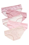 Nordstrom Kids' Assorted 5-pack Hipster Briefs In Animal Hearts Pack