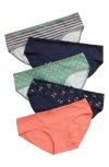 Nordstrom Kids' Assorted 5-pack Hipster Briefs In Cherries Pack