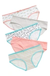 Nordstrom Kids' Assorted 5-pack Hipster Briefs In Unicorn Pack