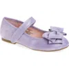 Nordstrom Kids' Blairre Bow Flat In Purple Shimmer