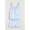 Nordstrom Kids' Bow Trim Satin Short Pajamas