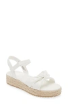 Nordstrom Kids' Bren Espadrille Wedge Sandal In White