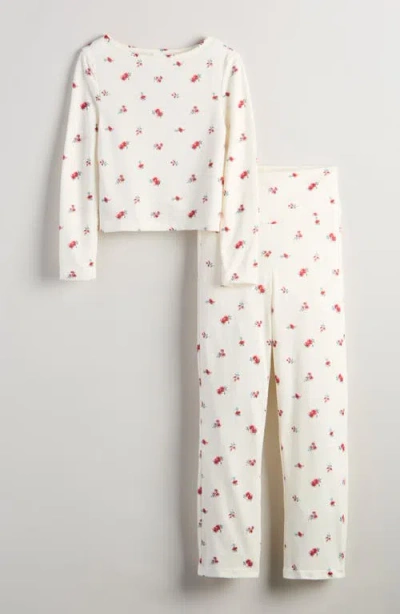 Nordstrom Kids' Brushed Jersey Pajamas In Multi