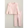 Nordstrom Kids' Button Front Flutter Sleeve 2-piece Set In Pink