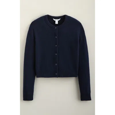 Nordstrom Kids' Cashmere Cardigan In Navy Night