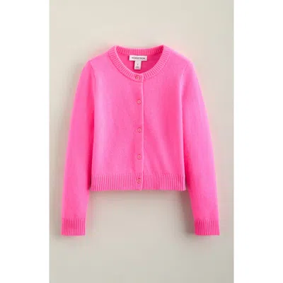 Nordstrom Kids' Cashmere Cardigan In Pink Star