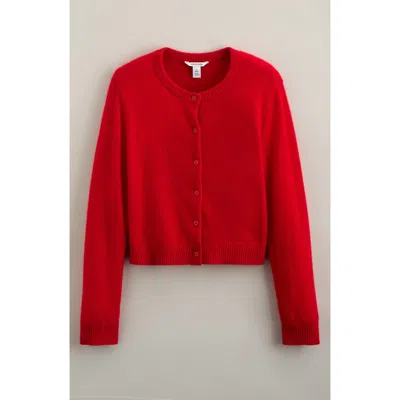 Nordstrom Kids' Cashmere Cardigan In Red Celebration