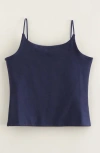 Nordstrom Kids' Core Cotton Camisole In Black