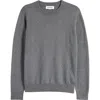Nordstrom Kids' Cotton & Cashmere Crewneck Sweater In Grey Dark Heather