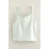 Nordstrom Kids' Cotton Blend Rib Tank In Green