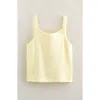 Nordstrom Kids' Cotton Blend Rib Tank In Yellow