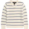 Nordstrom Kids' Cotton Blend V-neck Sweater In Ivory Egret Grey Legacy