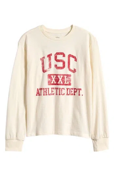 Nordstrom Kids' Cotton Graphic T-shirt In Ivory Egret Usc