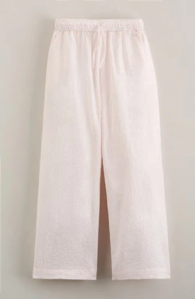 Nordstrom Kids' Cotton Seersucker Pants In Pink