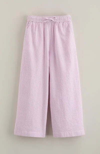 Nordstrom Kids' Cotton Seersucker Pants In Purple