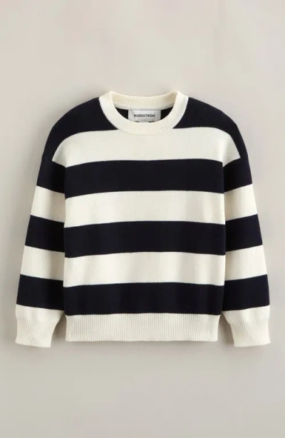 Nordstrom Kids' Crewneck Sweater In Black