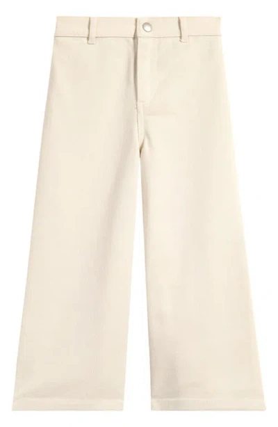 Nordstrom Kids' Easy Wide Leg Pants In Ivory Birch