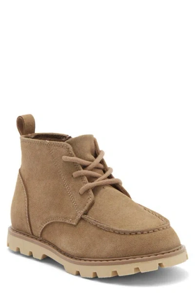 Nordstrom Kids' Eddie Lug Sole Lace-up Boot In Brown