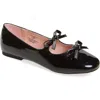 Nordstrom Kids' Elodie Bow Flat In Black