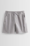 Nordstrom Kids' Essential Stretch Twill Shorts In Grey Sleet